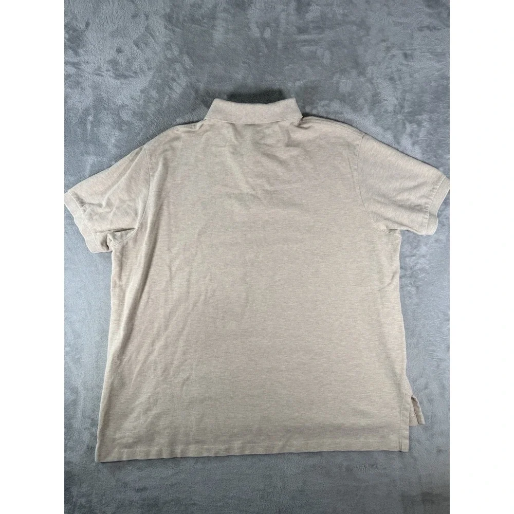Lot of 2 Polo Ralph Lauren Shirts Mens 2XB Grey Beige Polo Pony